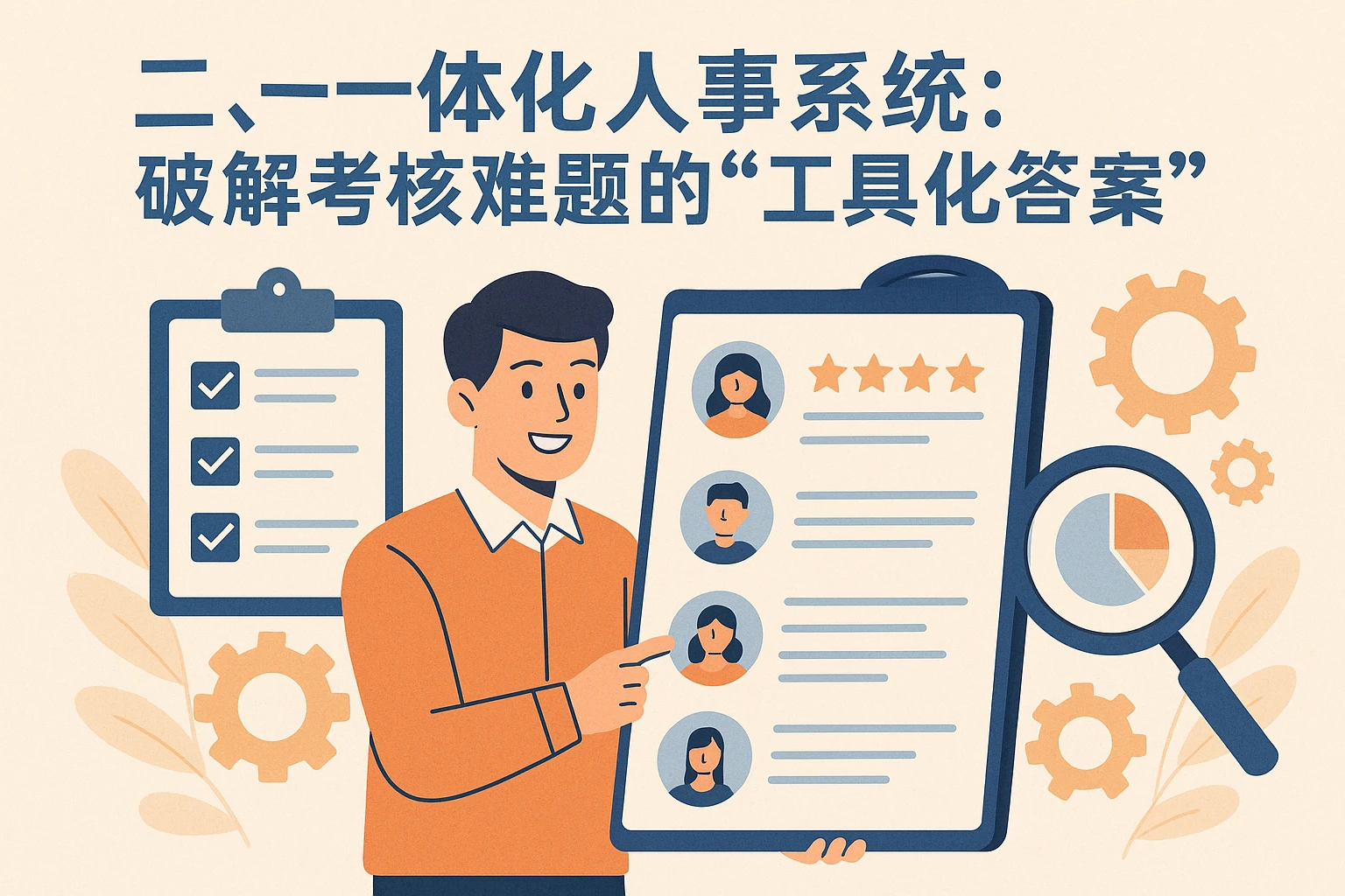 二、一体化人事系统:破解考核难题的“工具化答案”