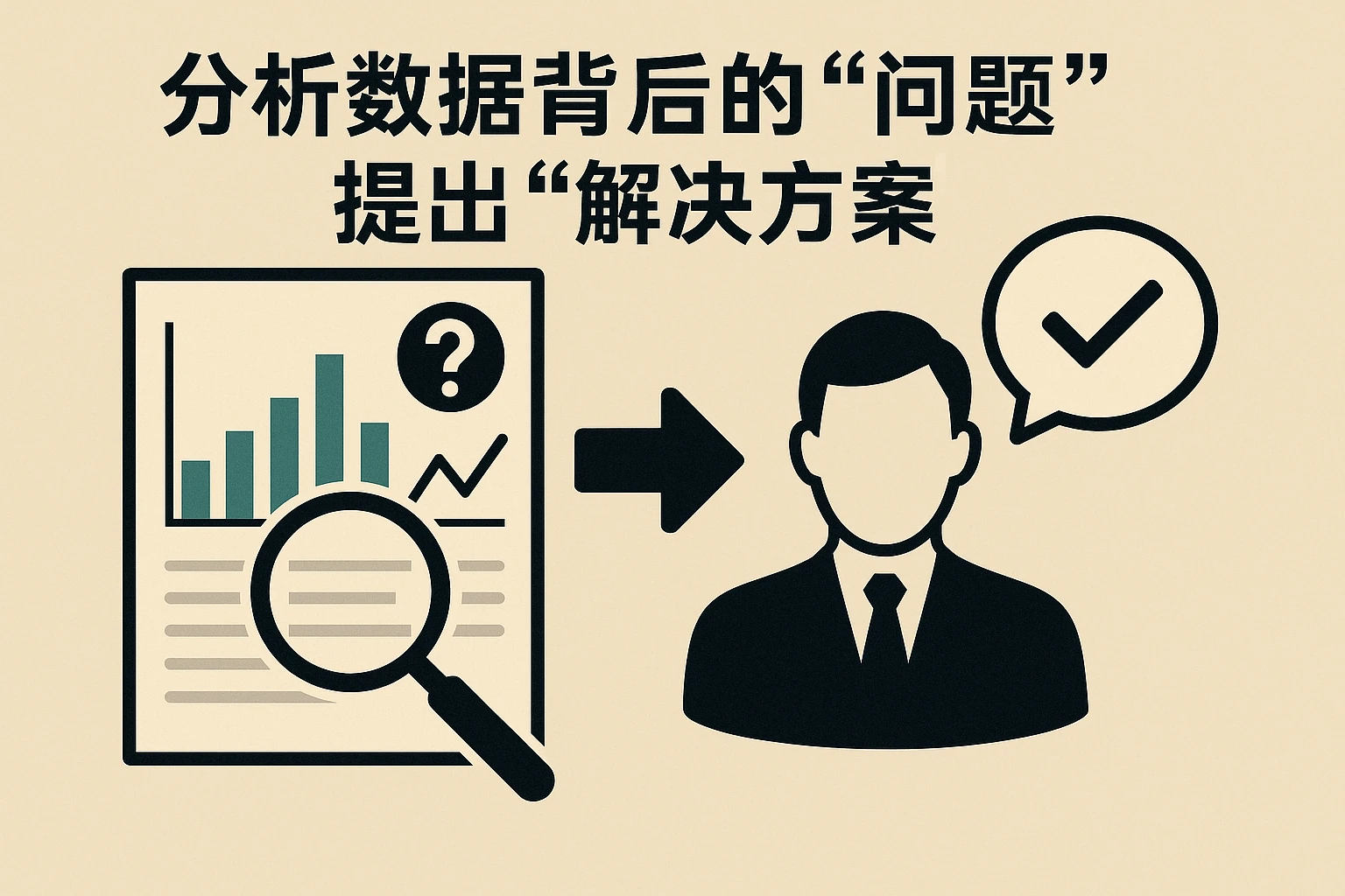 2. 分析数据背后的“问题”,提出“解决方案”