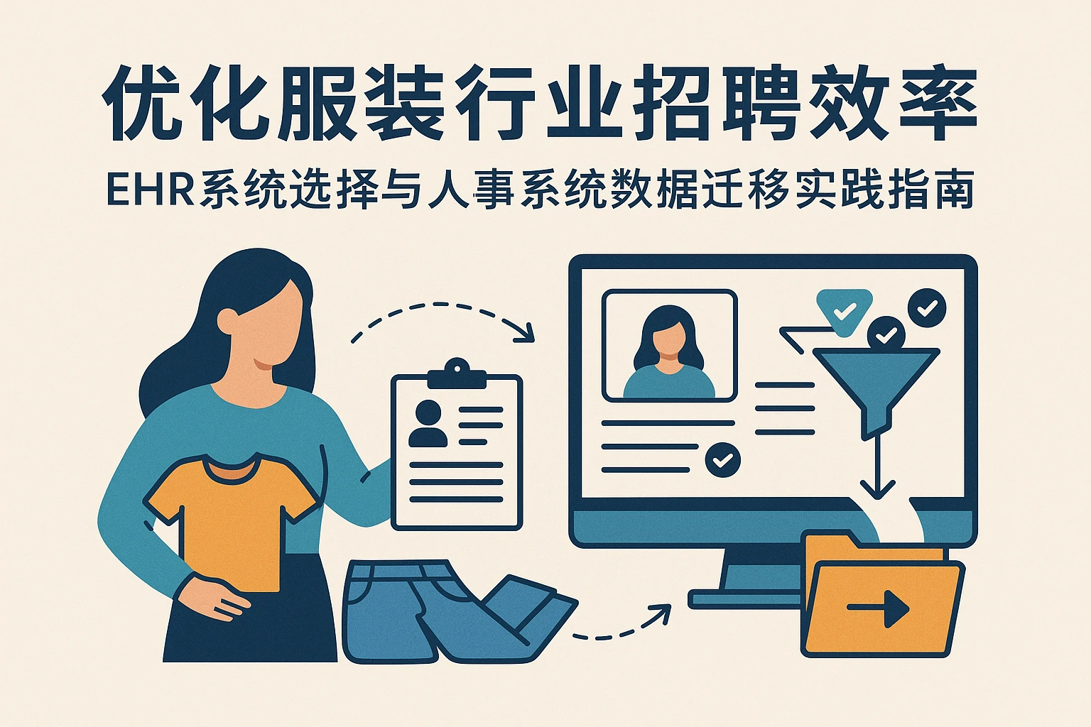优化服装行业招聘效率:EHR系统选择与人事系统数据迁移实践指南