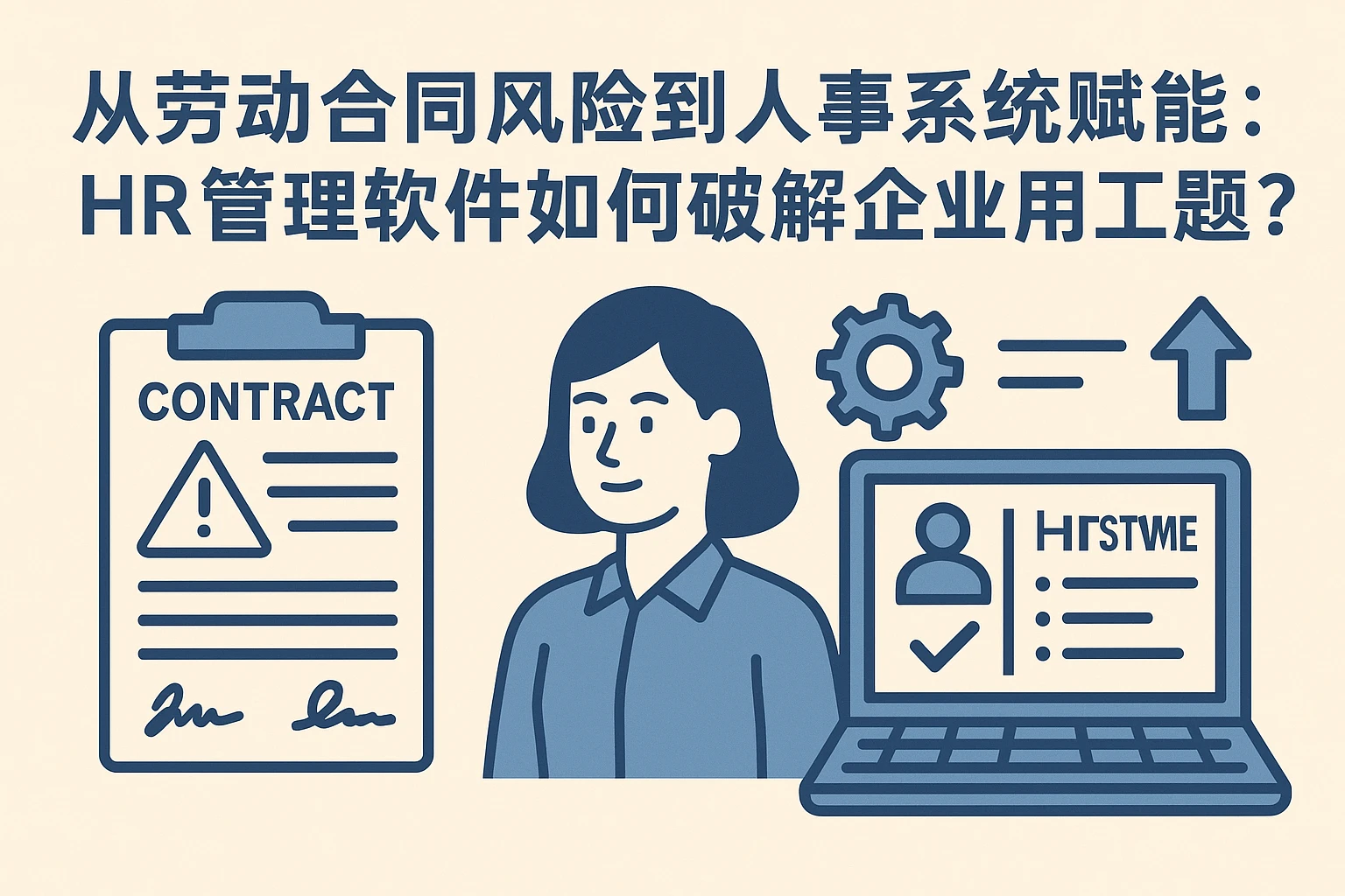 从劳动合同风险到人事系统赋能:HR管理软件如何破解企业用工难题?