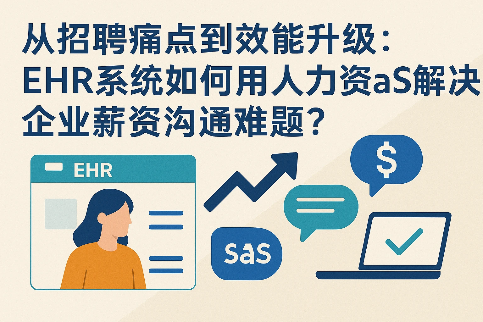 从招聘痛点到效能升级：EHR系统如何用人力资源SaaS解决企业薪资沟通难题？
