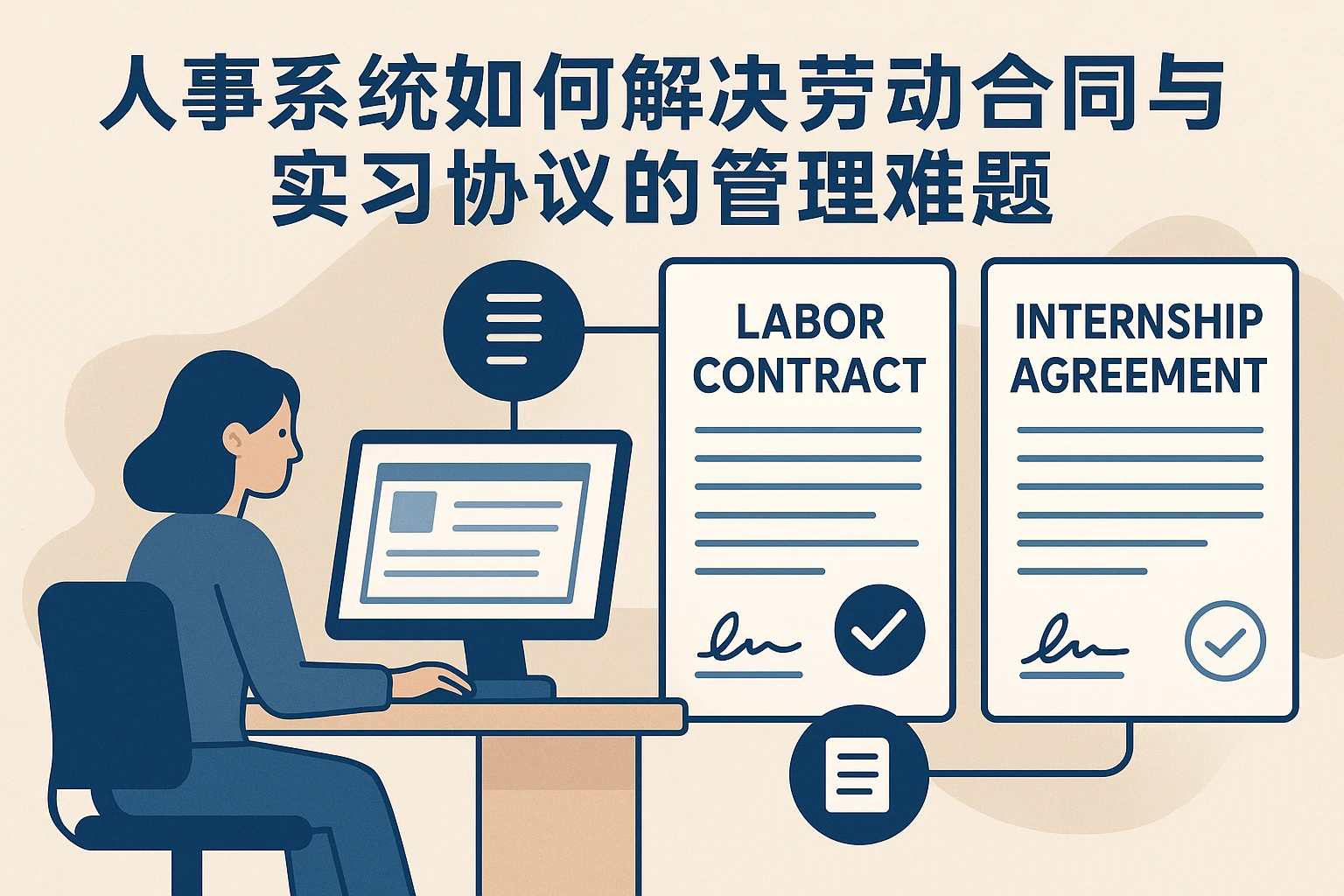 人事系统如何解决劳动合同与实习协议的管理难题