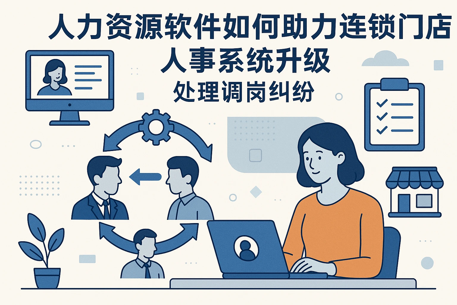 人力资源软件如何助力连锁门店人事系统升级处理调岗纠纷