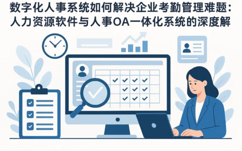 数字化人事系统如何解决企业考勤管理难题：人力资源软件与人事OA一体化系统的深度解析