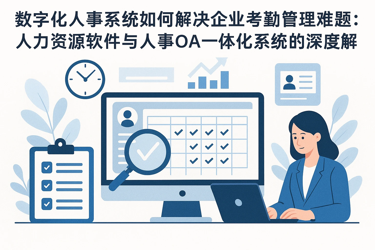数字化人事系统如何解决企业考勤管理难题：人力资源软件与人事OA一体化系统的深度解析