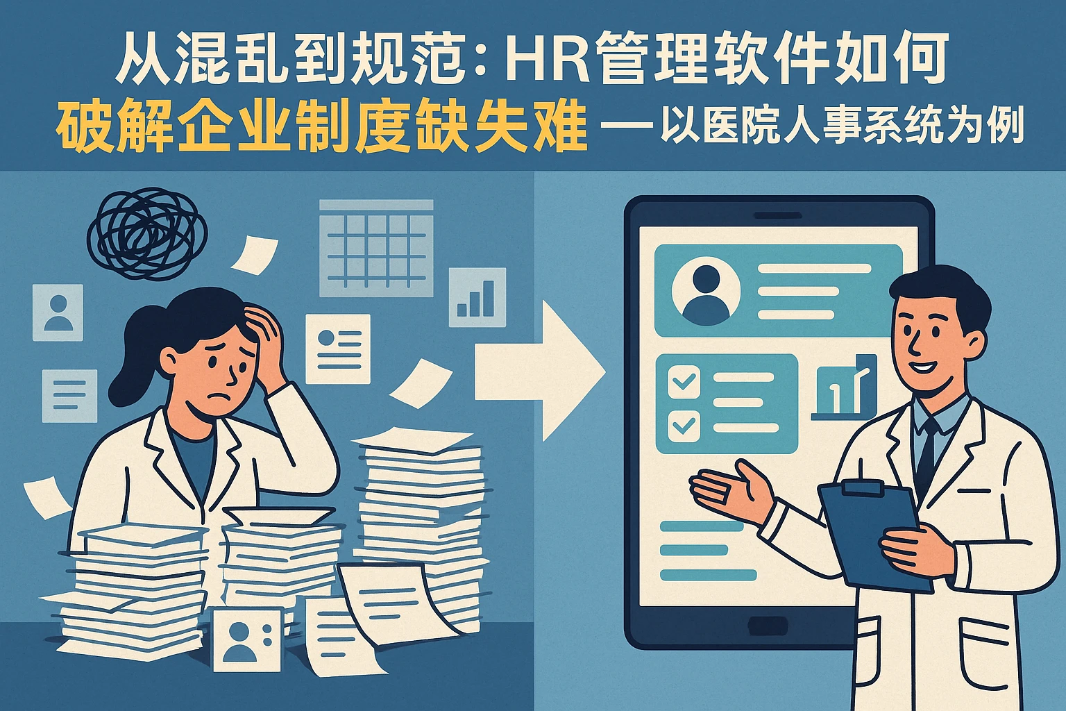 从混乱到规范：HR管理软件如何破解企业制度缺失难题——以医院人事系统为例