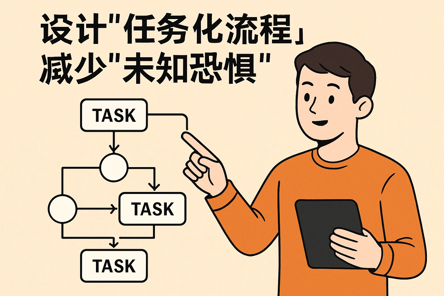 2. 设计“任务化流程”,减少“未知恐惧”