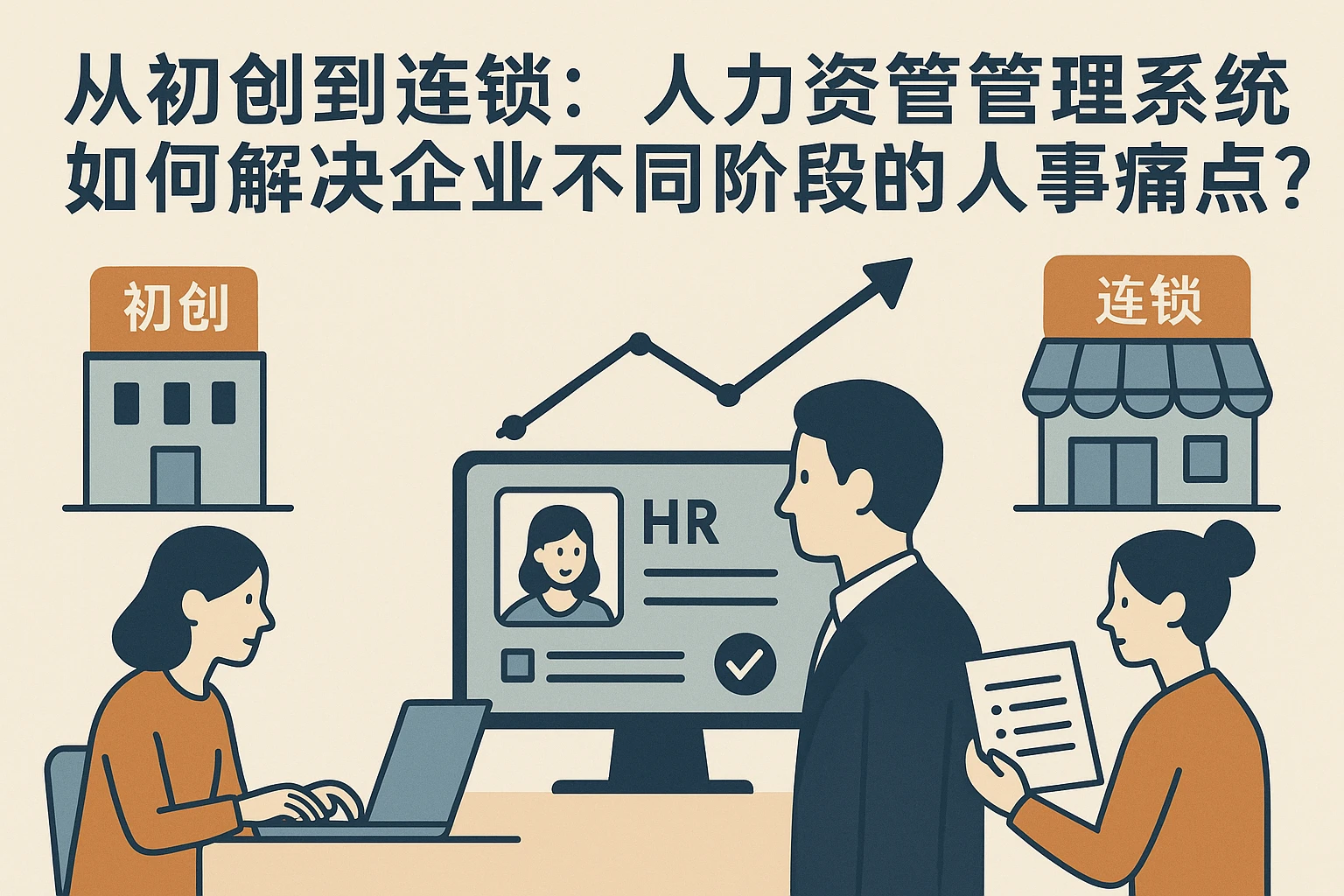 从初创到连锁:人力资源管理系统如何解决企业不同阶段的人事痛点?