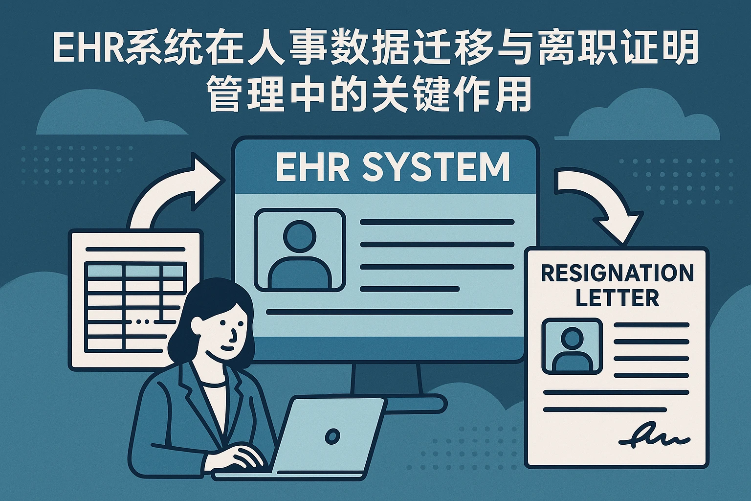 EHR系统在人事数据迁移与离职证明管理中的关键作用