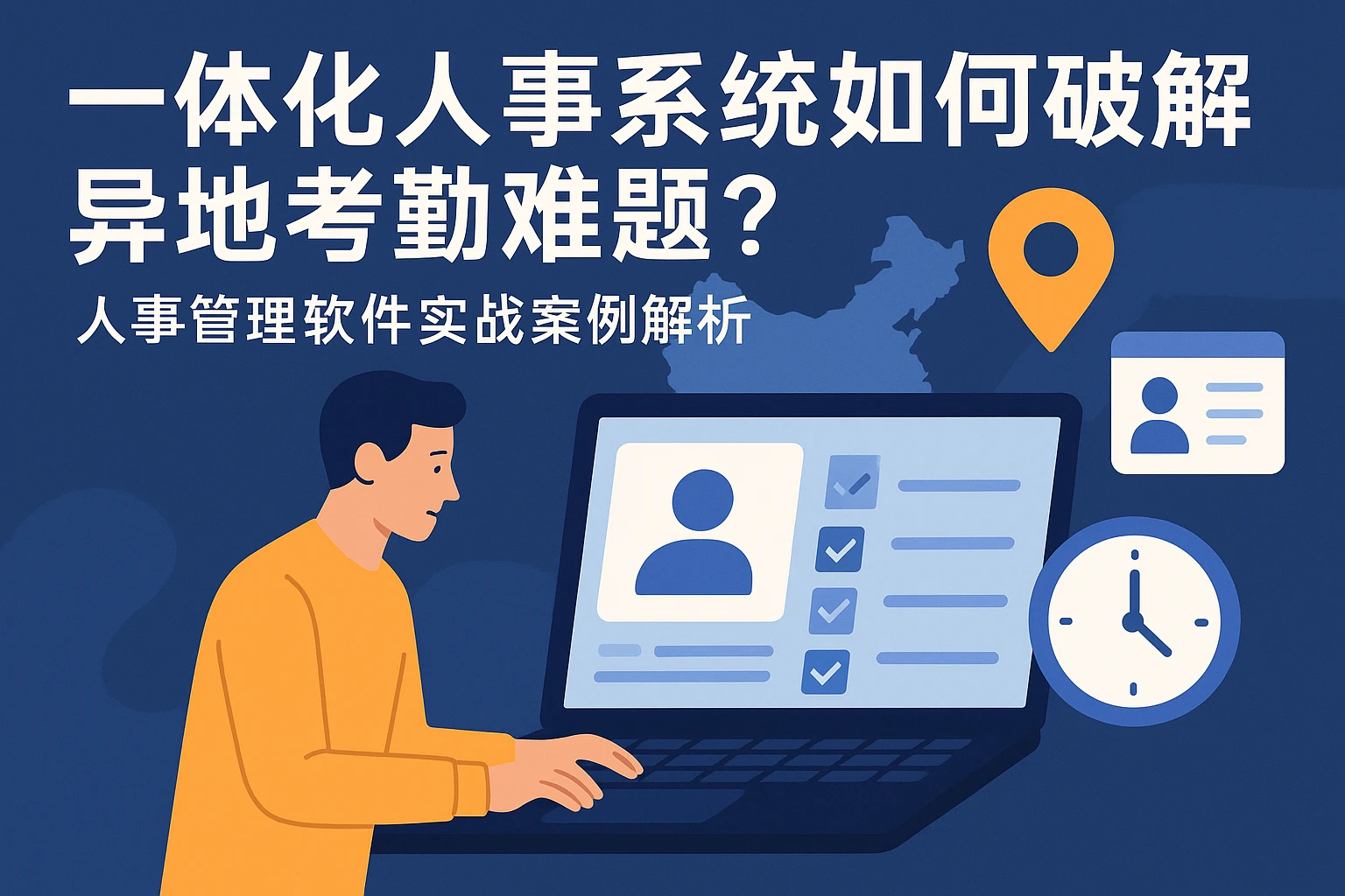 一体化人事系统如何破解异地考勤难题?人事管理软件实战案例解析