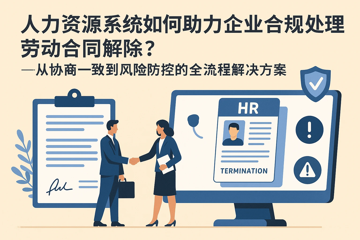 人力资源系统如何助力企业合规处理劳动合同解除？——从协商一致到风险防控的全流程解决方案