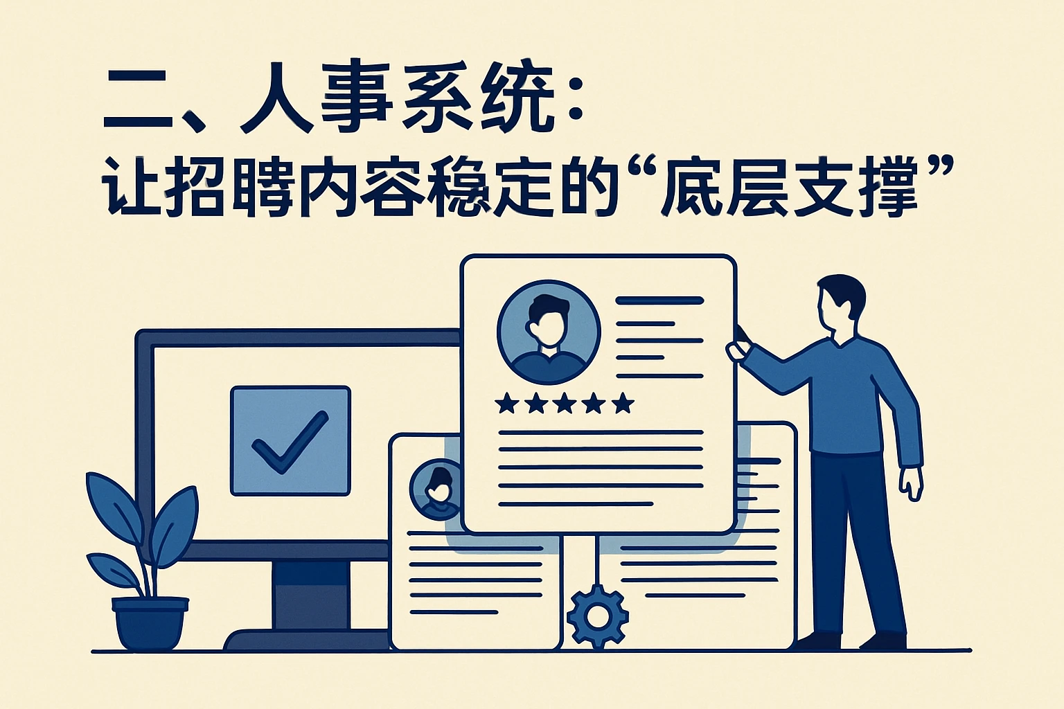 二、人事系统：让招聘内容稳定的“底层支撑”