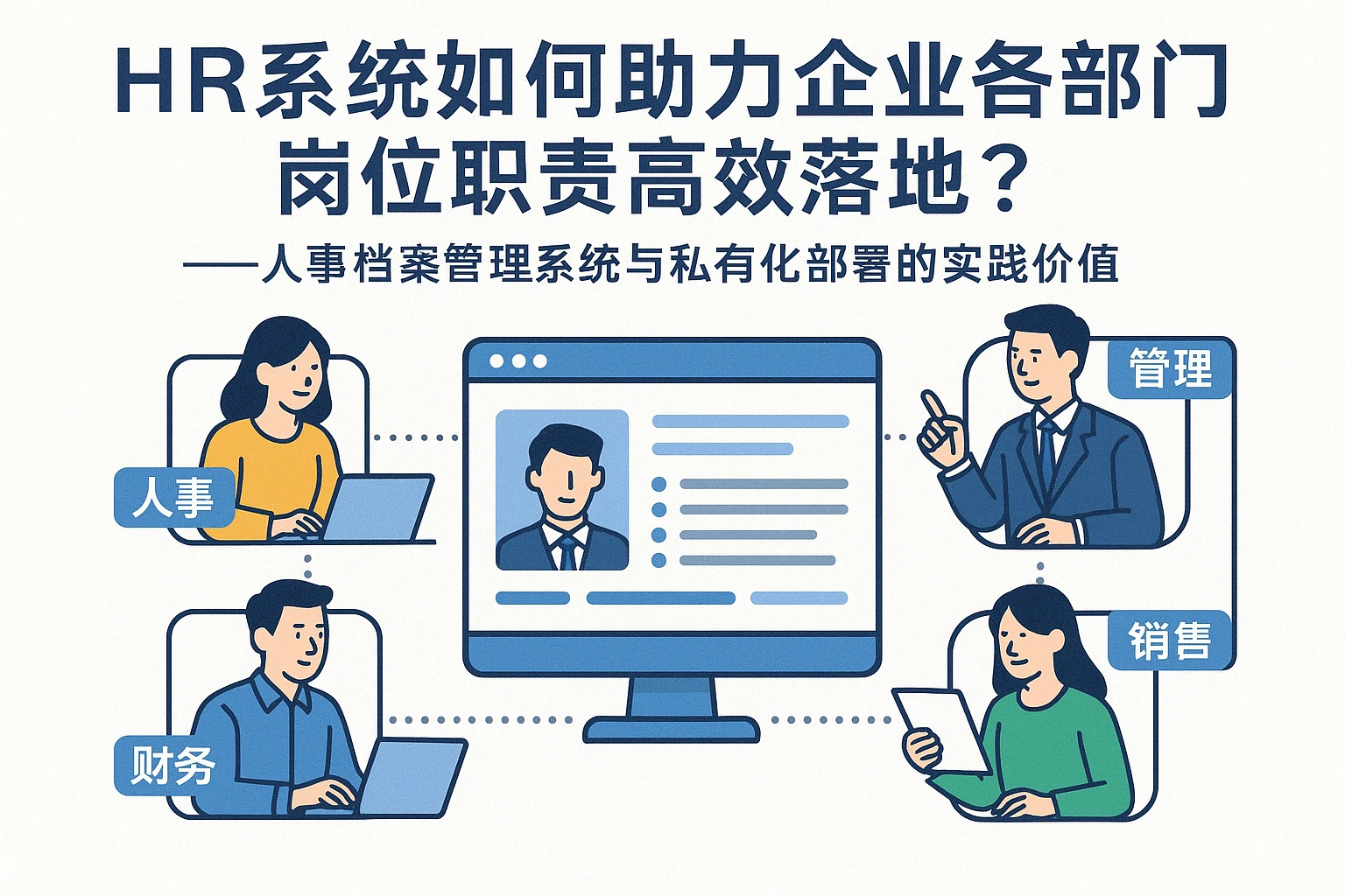 HR系统如何助力企业各部门岗位职责高效落地?——人事档案管理系统与私有化部署的实践价值