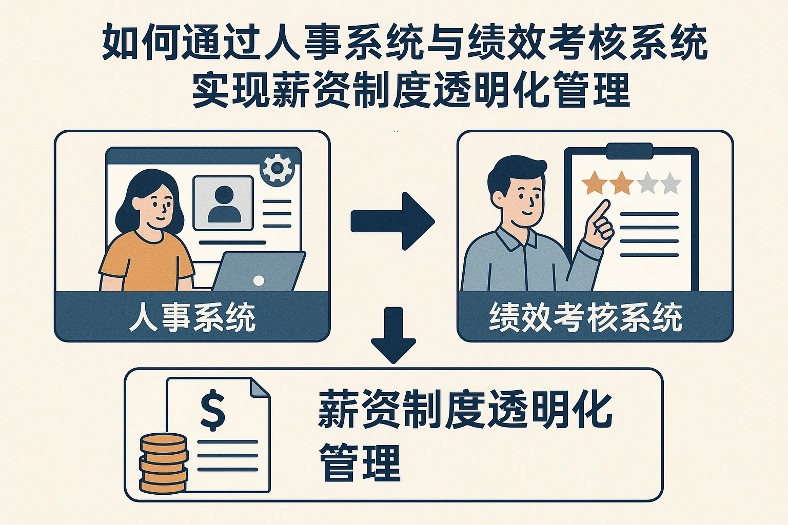 如何通过人事系统与绩效考核系统实现薪资制度透明化管理