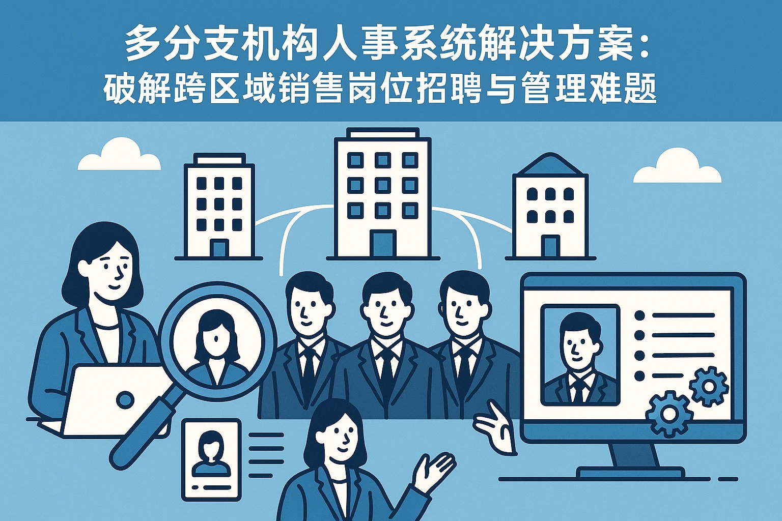 多分支机构人事系统解决方案:破解跨区域销售岗位招聘与管理难题