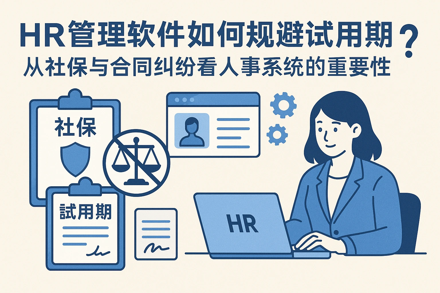 HR管理软件如何规避试用期用工风险?从社保与合同纠纷看人事系统的重要性