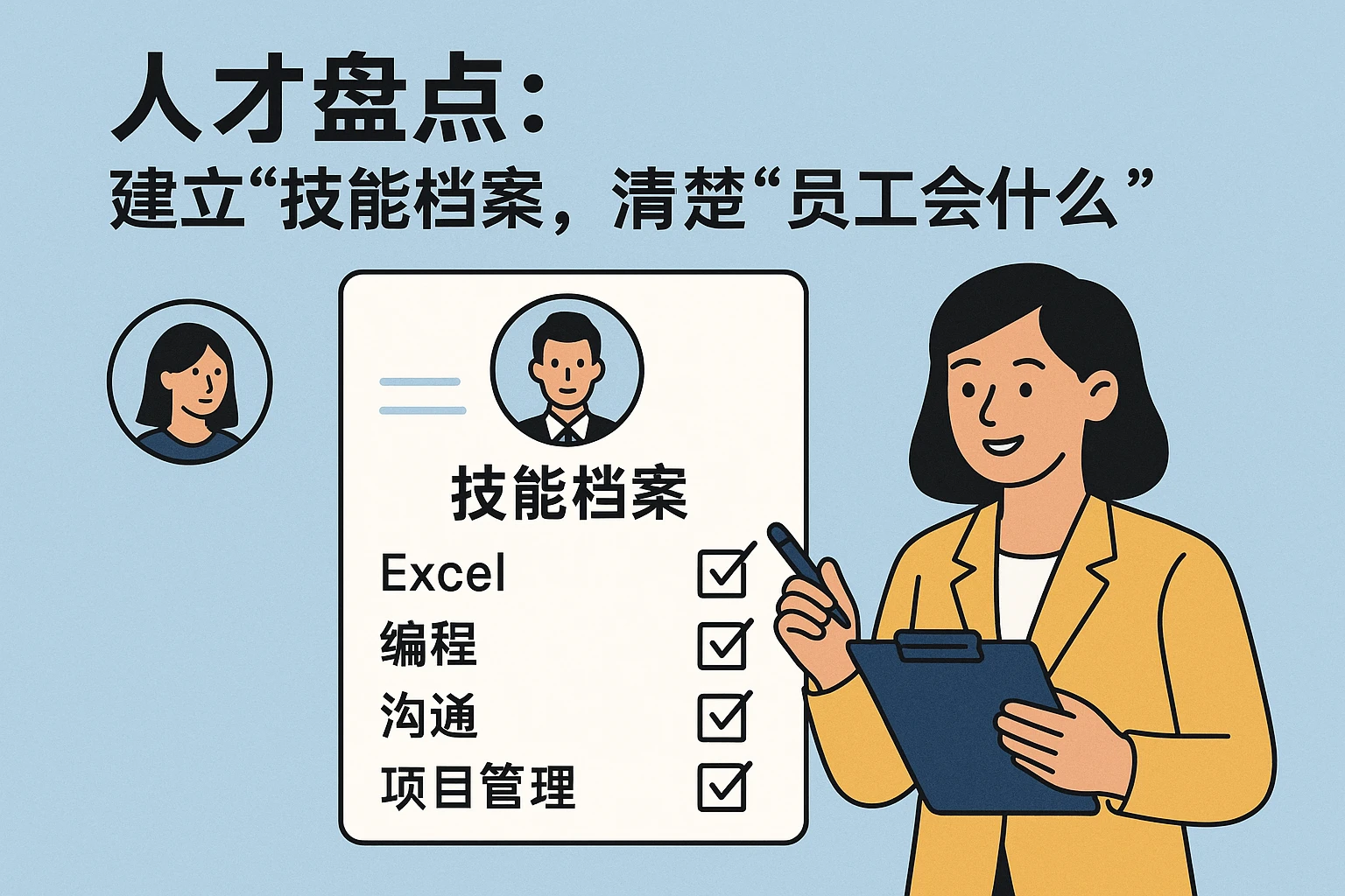 2. 人才盘点：建立“技能档案”，清楚“员工会什么”