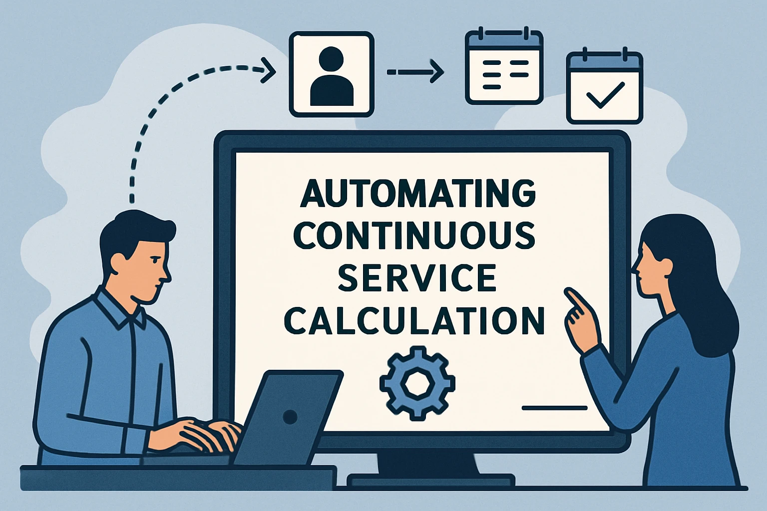 工龄连续计算的自动化处理