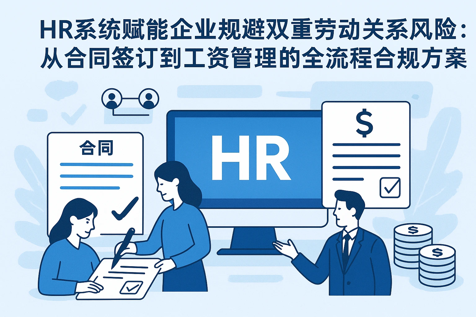 HR系统赋能企业规避双重劳动关系风险：从合同签订到工资管理的全流程合规方案