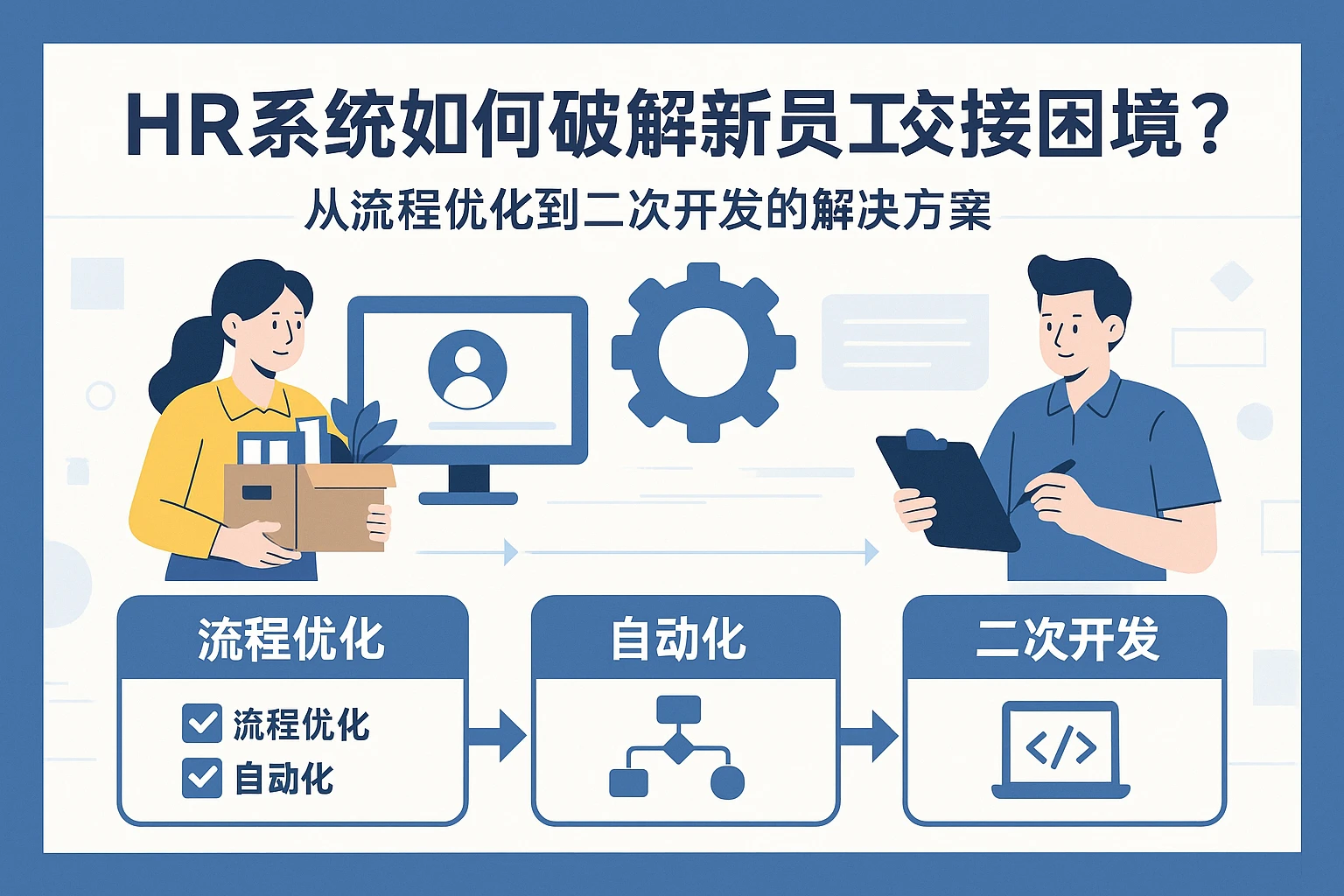 HR系统如何破解新员工交接困境？从流程优化到二次开发的解决方案