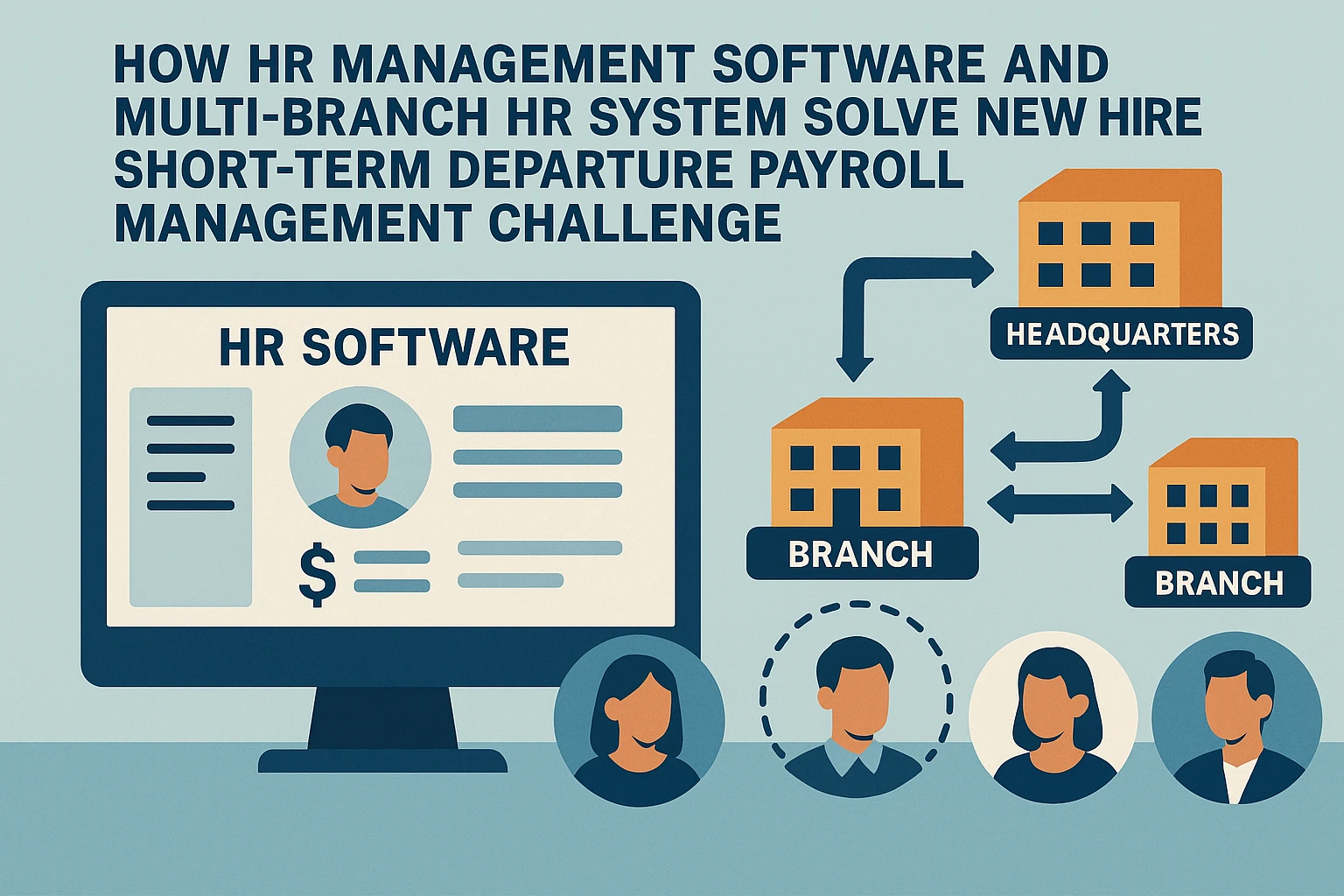HR管理软件与多分支机构人事系统如何解决新员工短期离职薪资管理难题