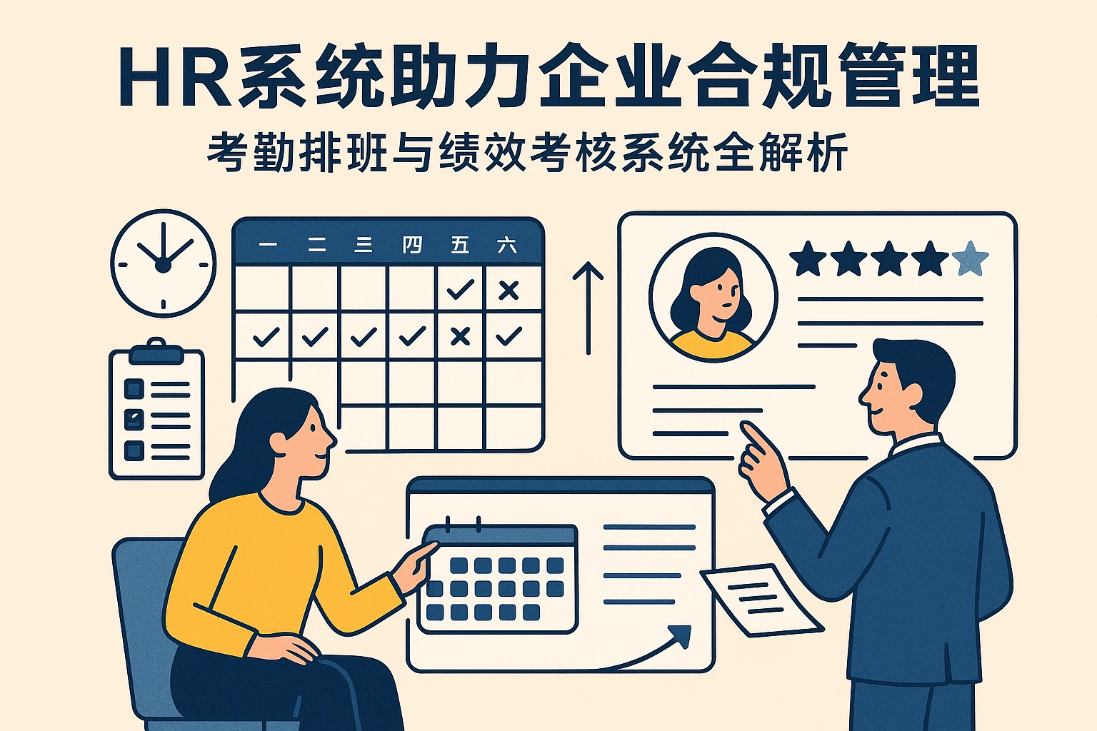 HR系统助力企业合规管理：考勤排班与绩效考核系统全解析
