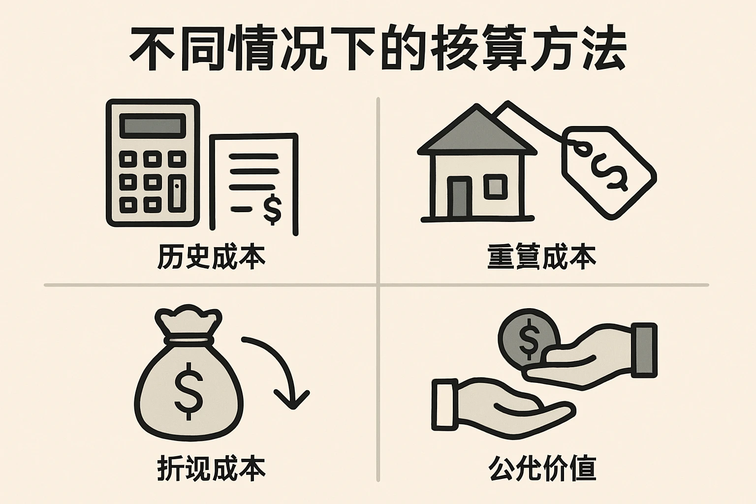 不同情况下的核算方法
