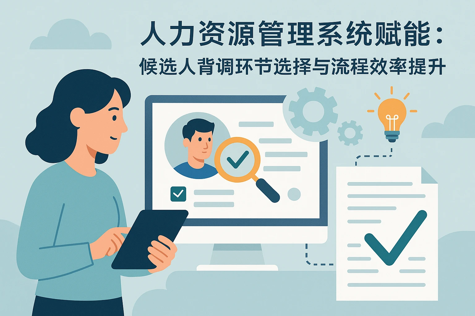 人力资源管理系统赋能：候选人背调环节选择与流程效率提升