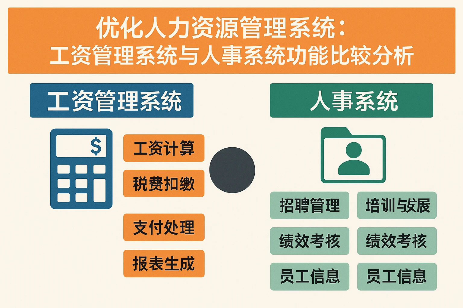 优化人力资源管理系统:工资管理系统与人事系统功能比较分析