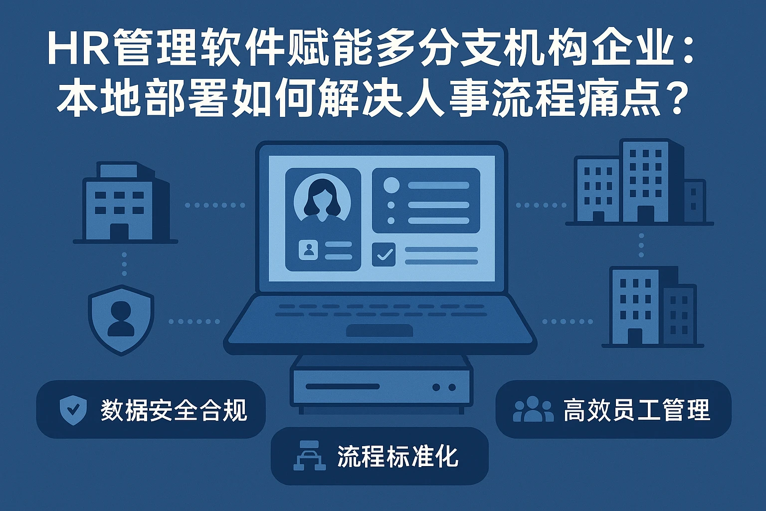 HR管理软件赋能多分支机构企业：本地部署如何解决人事流程痛点？