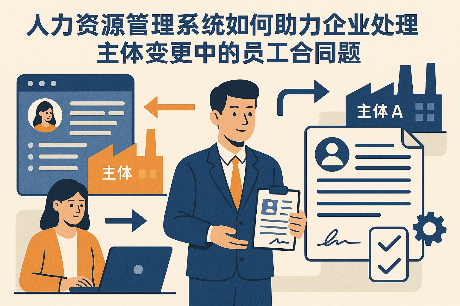 人力资源管理系统如何助力企业处理主体变更中的员工合同问题