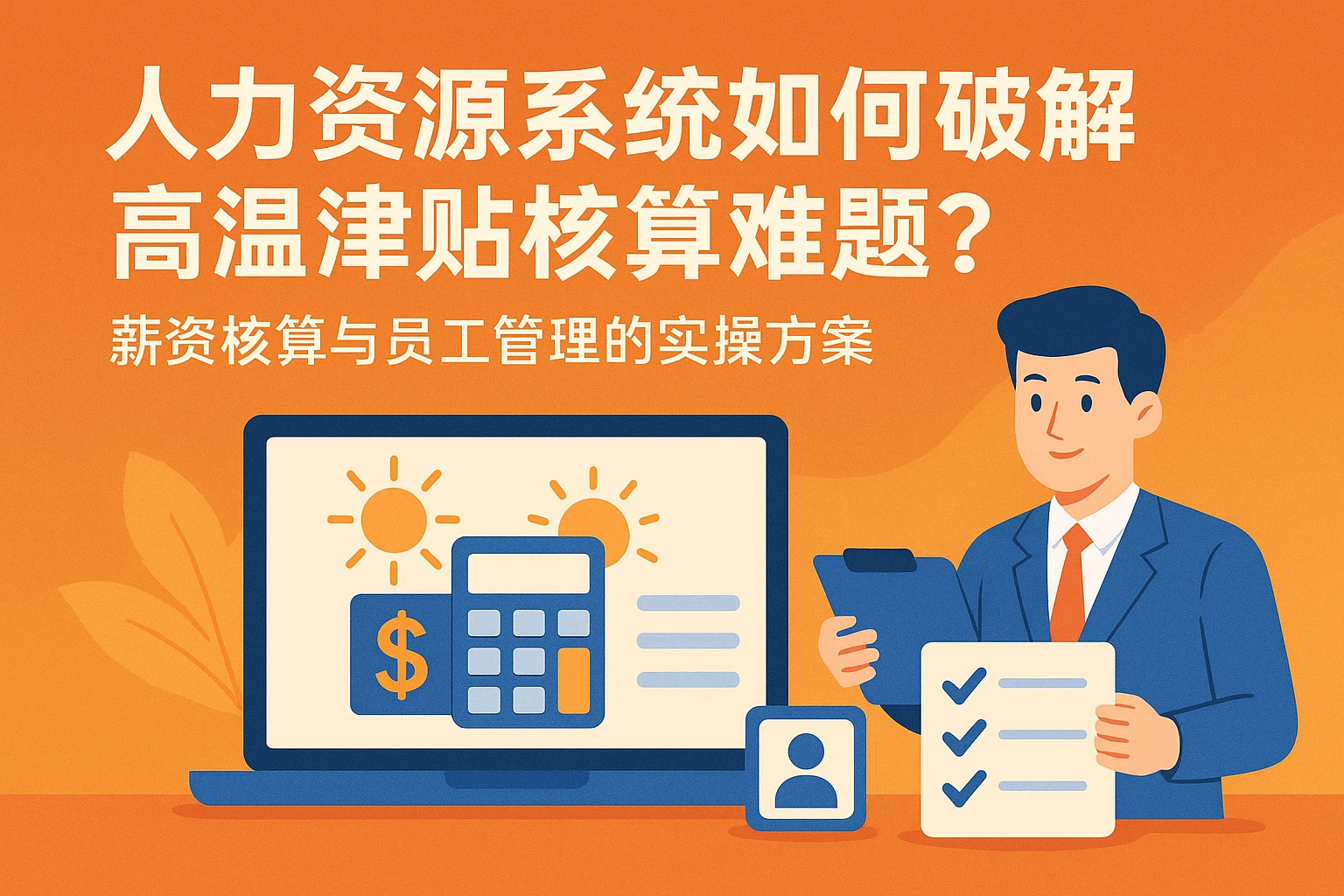人力资源系统如何破解高温津贴核算难题？薪资核算与员工管理的实操方案