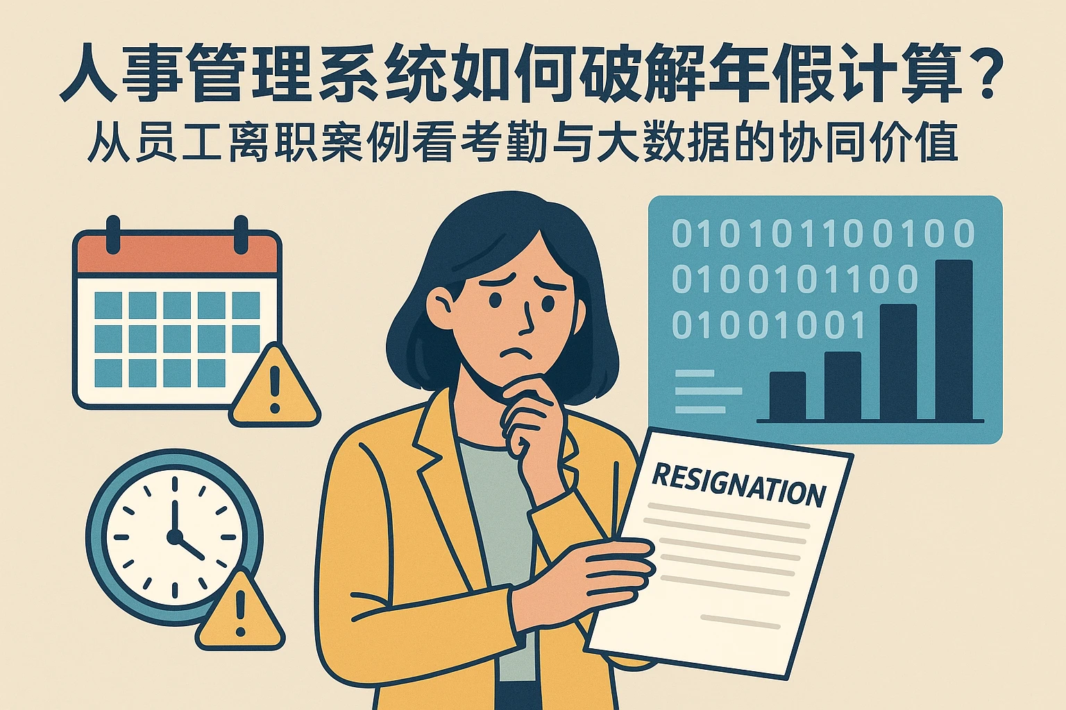 人事管理系统如何破解年假计算痛点?从员工离职案例看考勤与大数据的协同价值