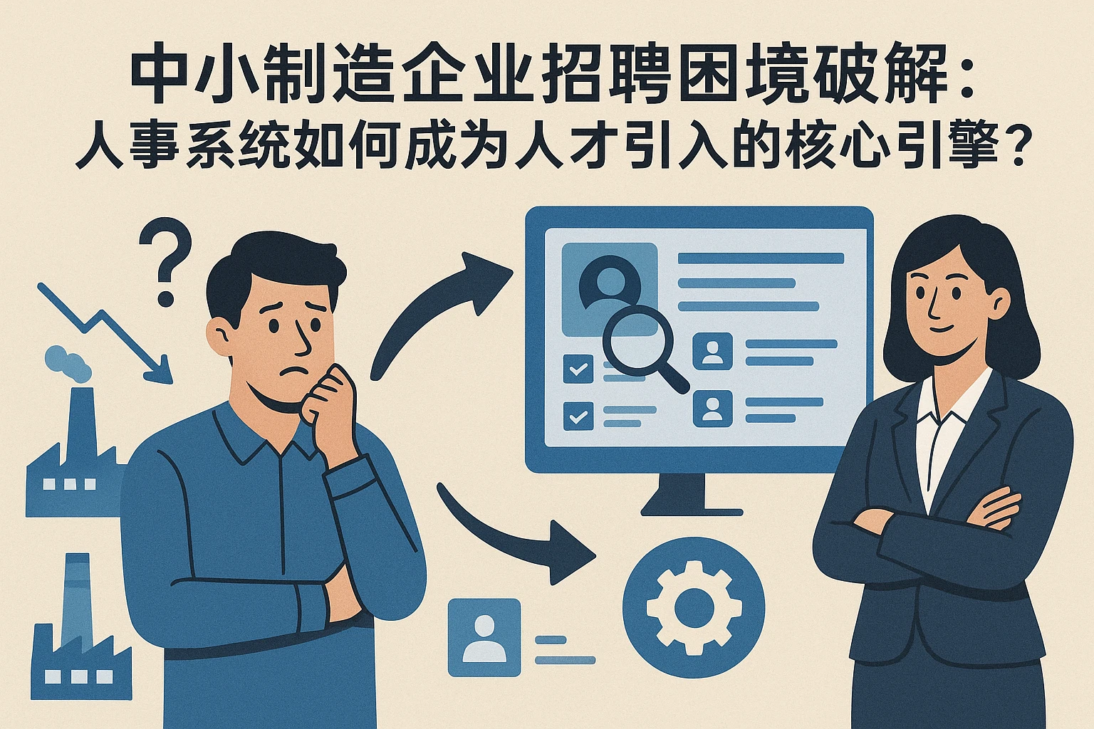 中小制造企业招聘困境破解：人事系统如何成为人才引入的核心引擎？
