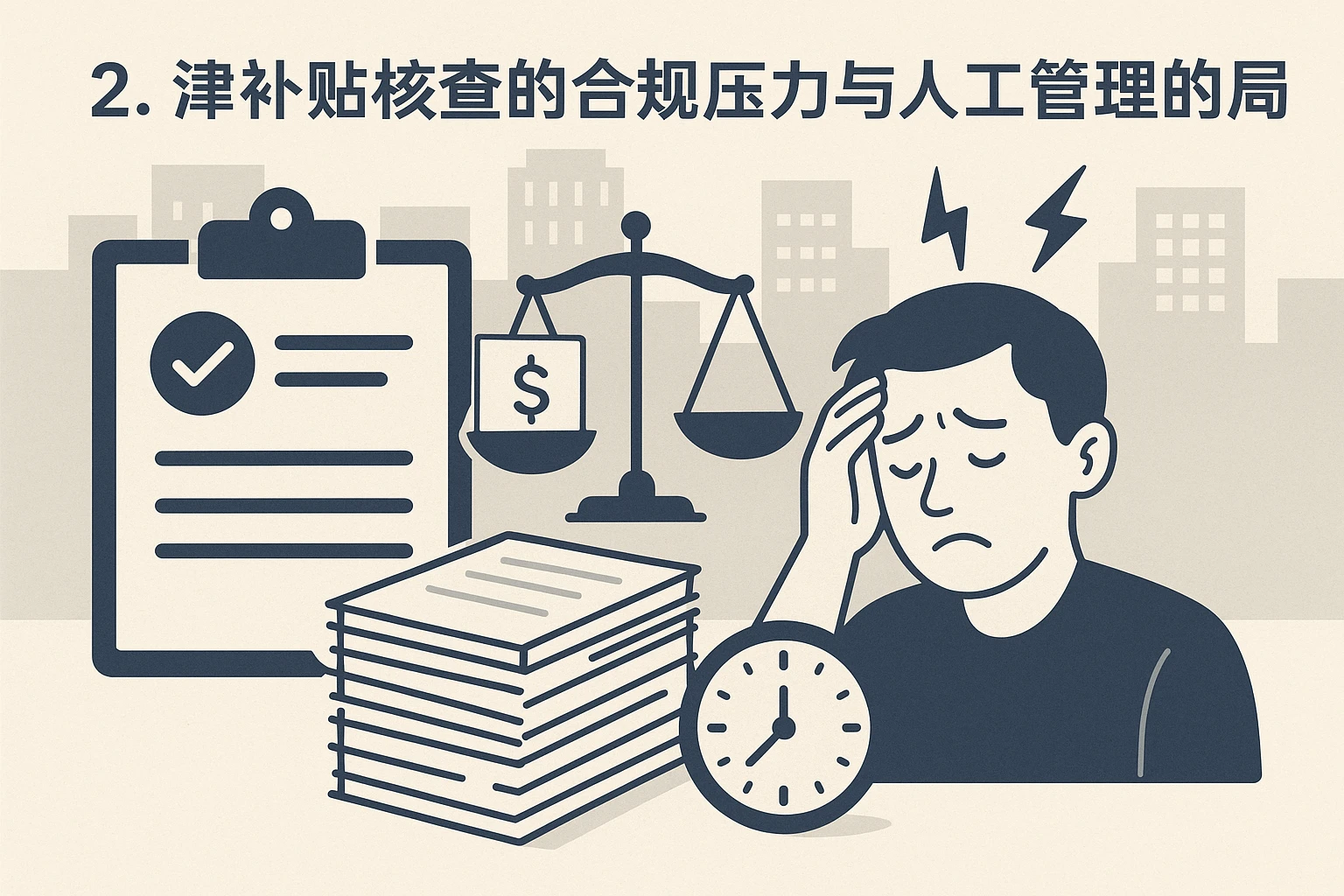 2. 津补贴核查的合规压力与人工管理的局限