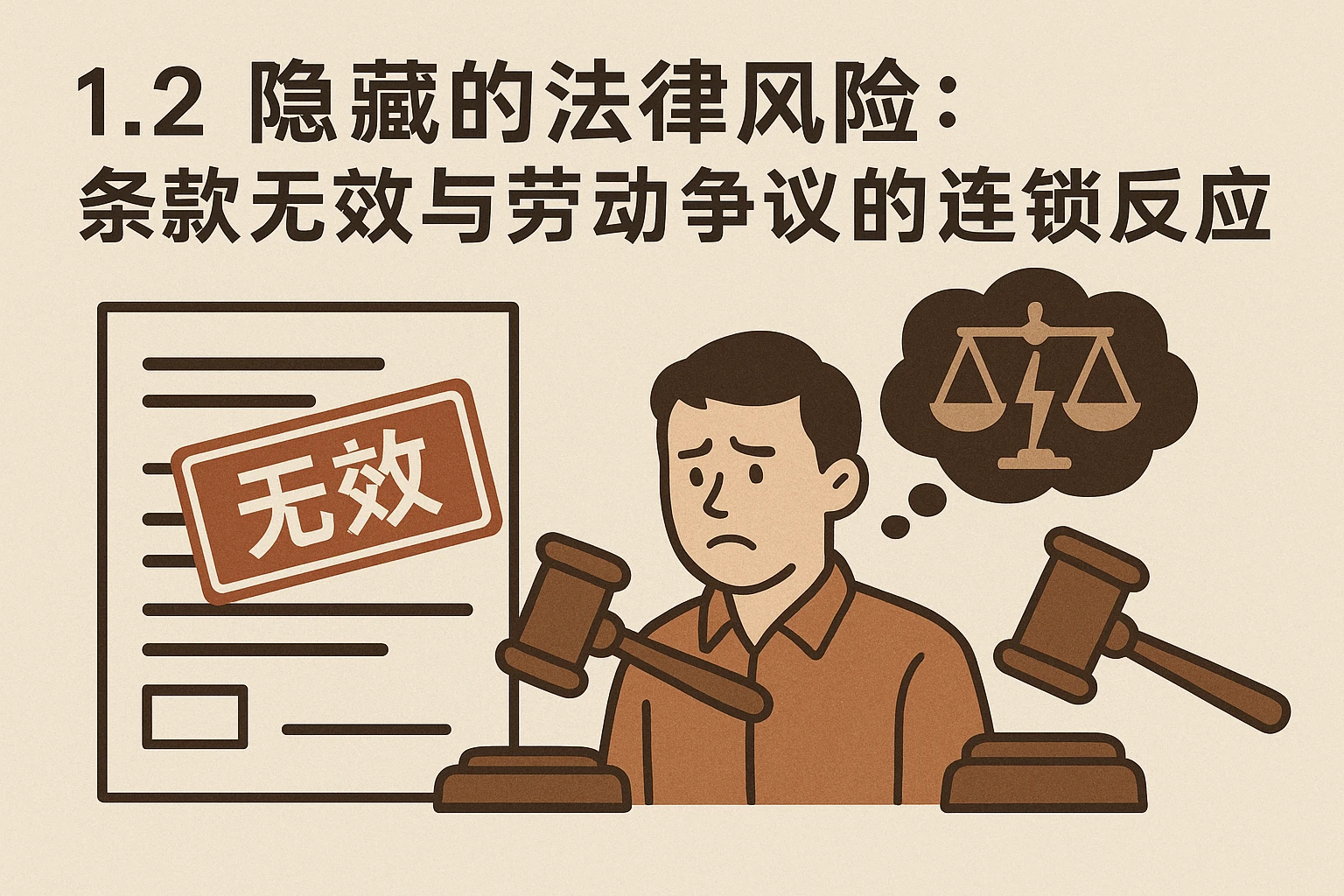 1.2 隐藏的法律风险:条款无效与劳动争议的连锁反应