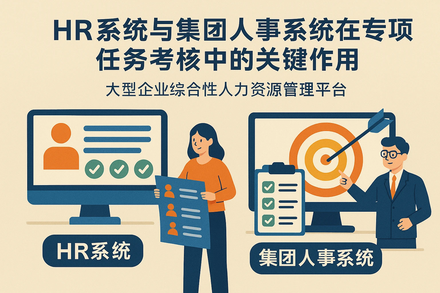 HR系统与集团人事系统在专项任务考核中的关键作用
