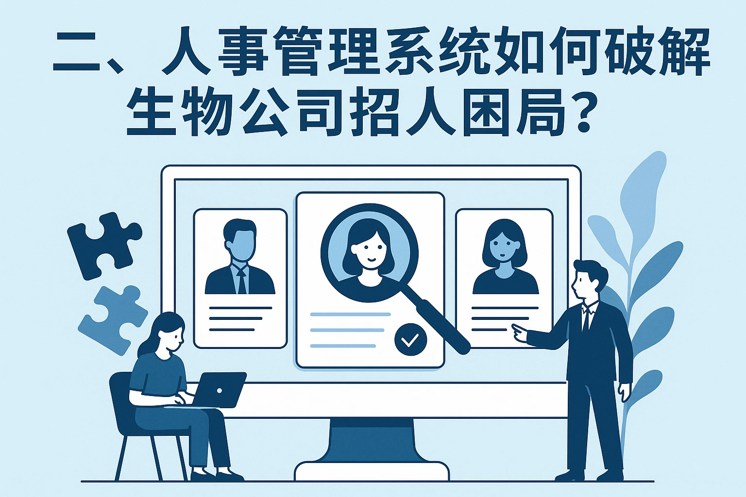 二、人事管理系统如何破解生物公司招人困局？