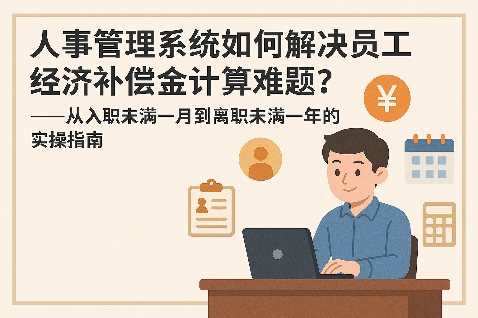 人事管理系统如何解决员工经济补偿金计算难题？——从入职未满一月到离职未满一年的实操指南