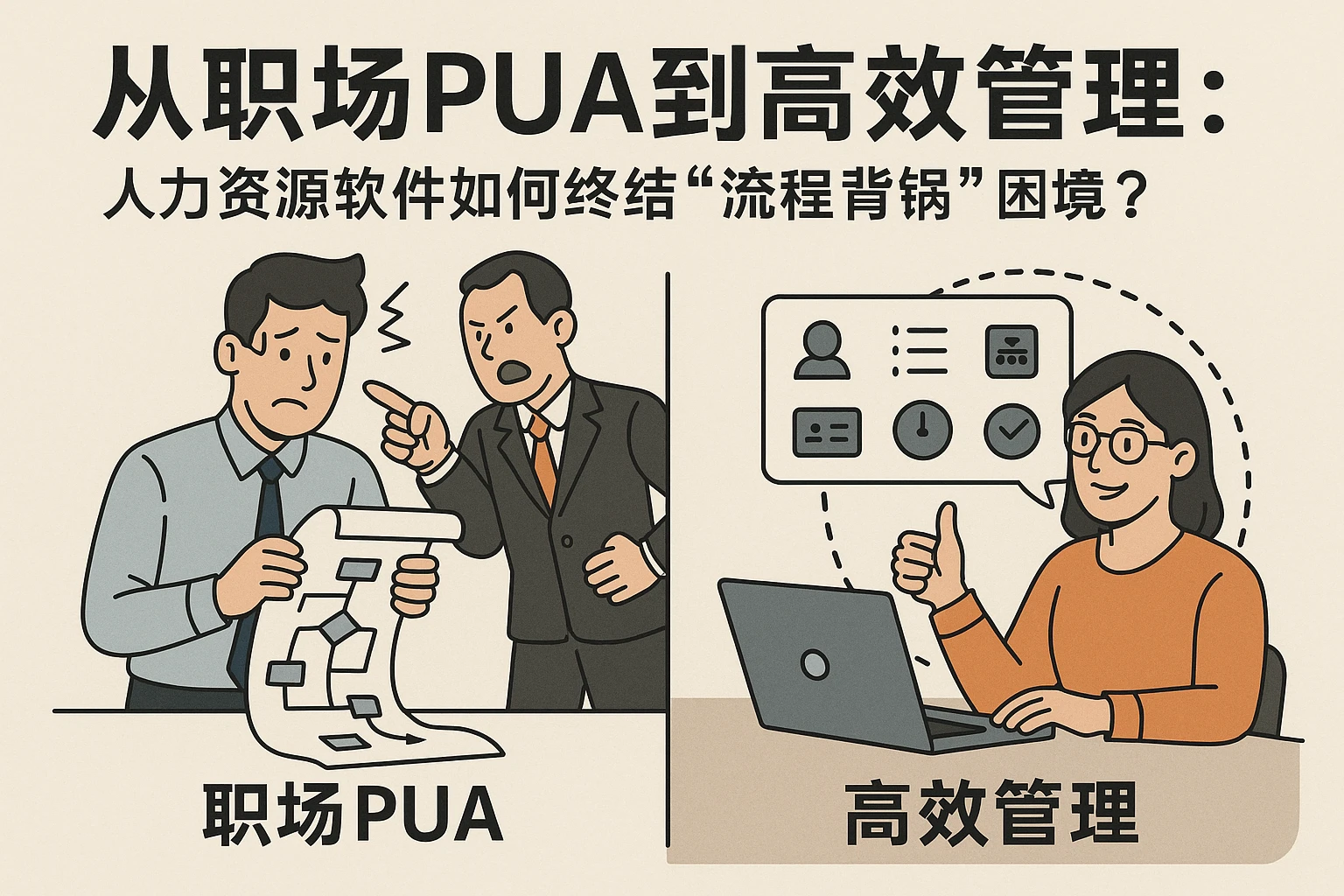 从职场PUA到高效管理:人力资源软件如何终结“流程背锅”困境?