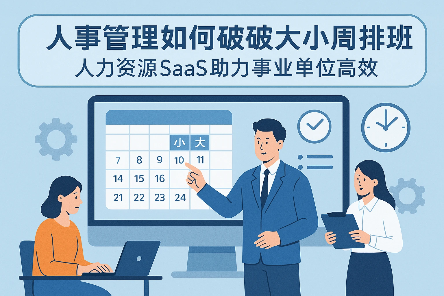 人事管理软件如何破解大小周排班痛点？人力资源SaaS助力事业单位高效考勤