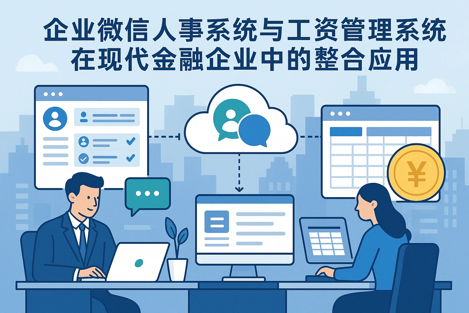 企业微信人事系统与工资管理系统在现代金融企业中的整合应用