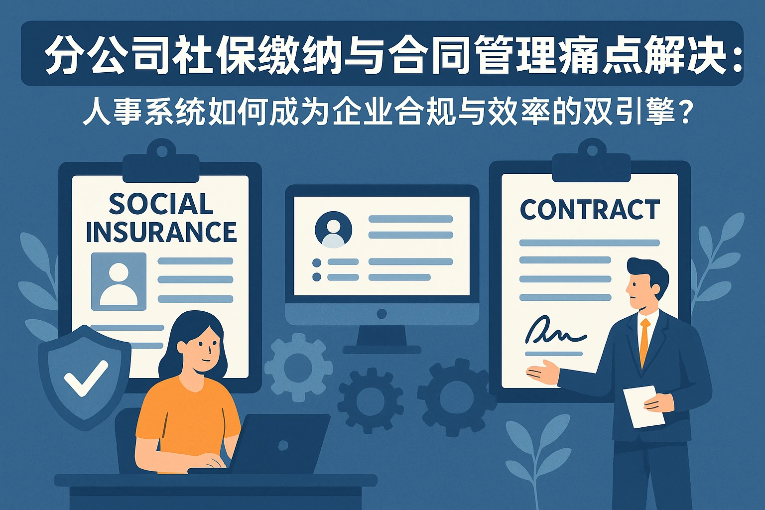 分公司社保缴纳与合同管理痛点解决：人事系统如何成为企业合规与效率的双引擎？