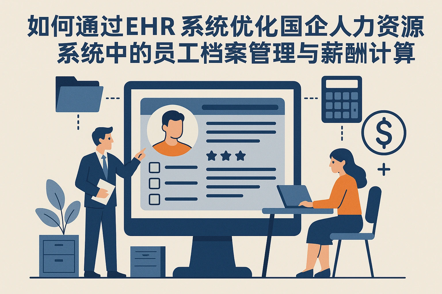 如何通过EHR系统优化国企人力资源系统中的员工档案管理与薪酬计算