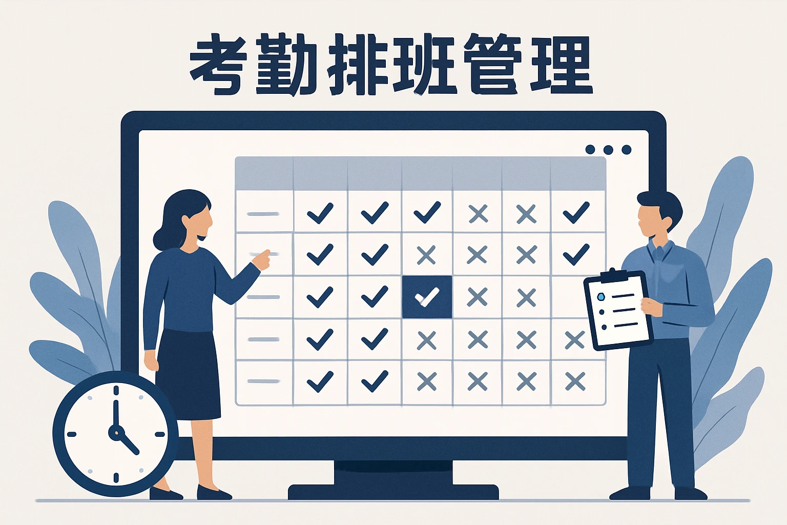 考勤排班管理功能
