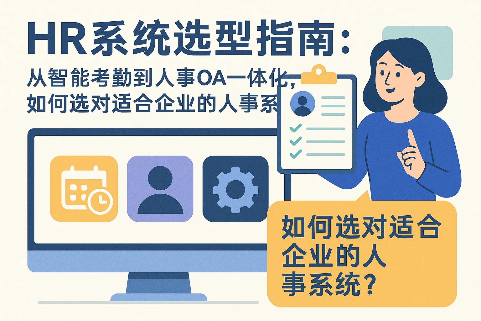 HR系统选型指南：从智能考勤到人事OA一体化，如何选对适合企业的人事系统？