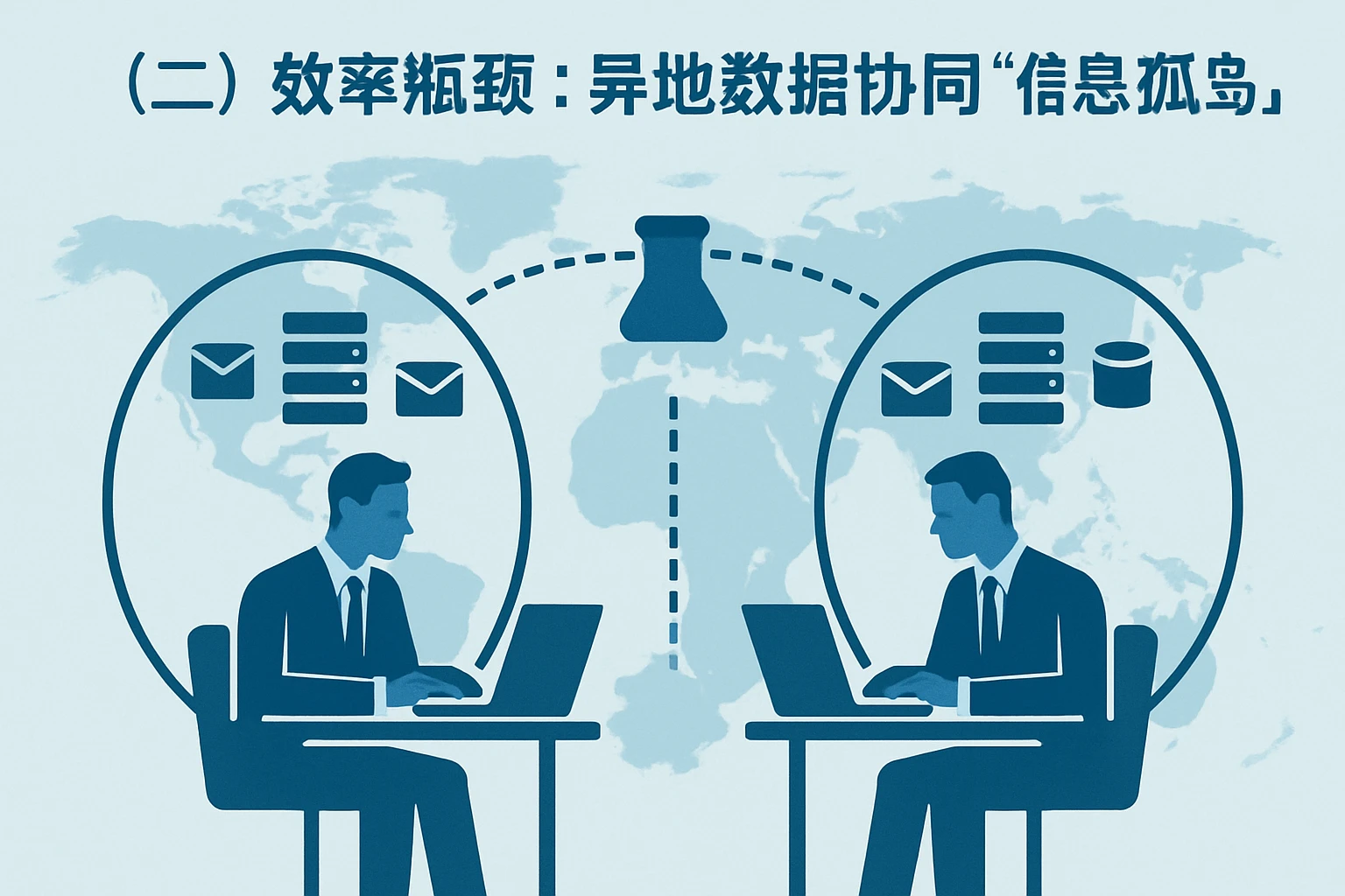(二)效率瓶颈:异地数据协同的“信息孤岛”