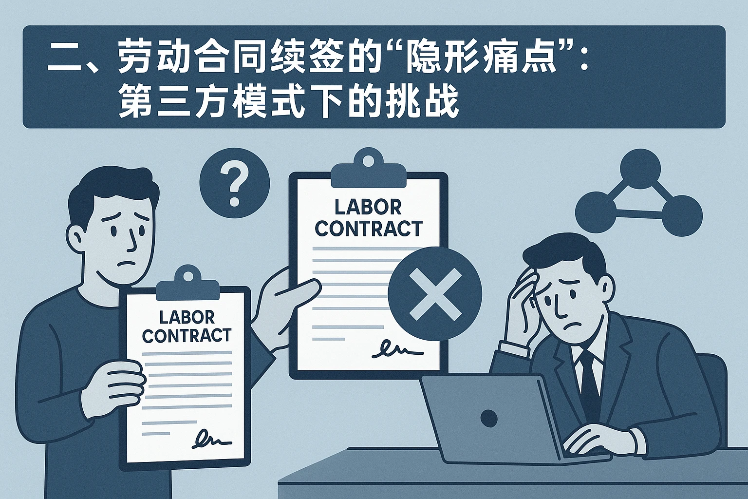 二、劳动合同续签的“隐形痛点”:第三方模式下的挑战