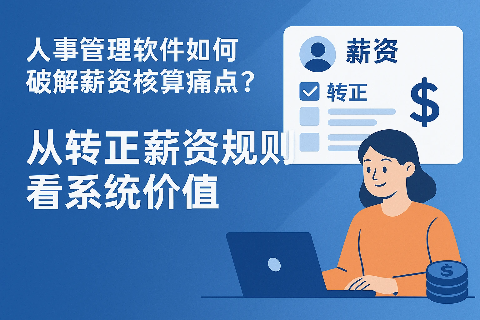 人事管理软件如何破解薪资核算痛点?从转正薪资规则看系统价值