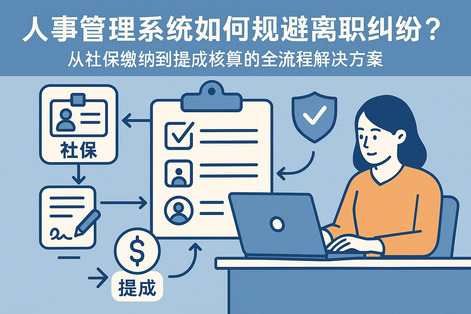 人事管理系统如何规避离职纠纷？从社保缴纳到提成核算的全流程解决方案